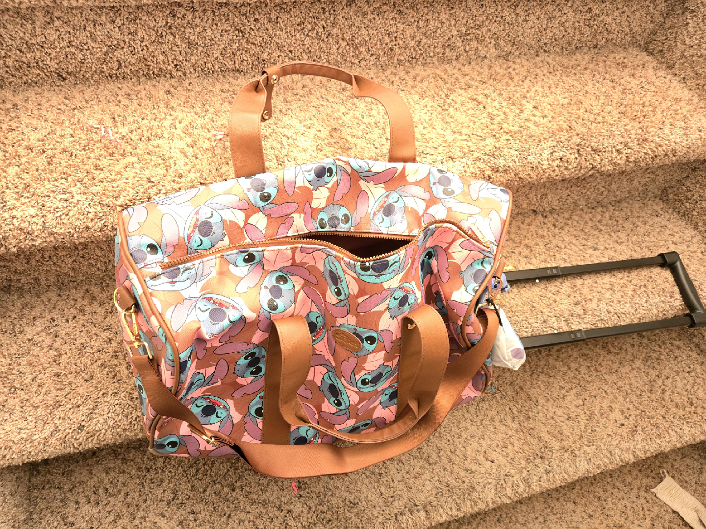 Disney Stitch Rolling Luggage Bag