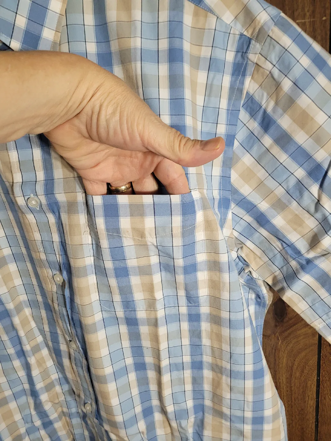 Haggar Clothing XL Plaid Shirt image indicator(3)