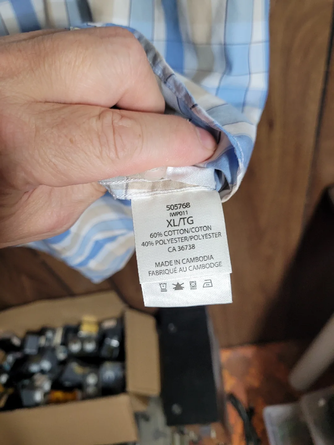 Haggar Clothing XL Plaid Shirt image indicator(5)