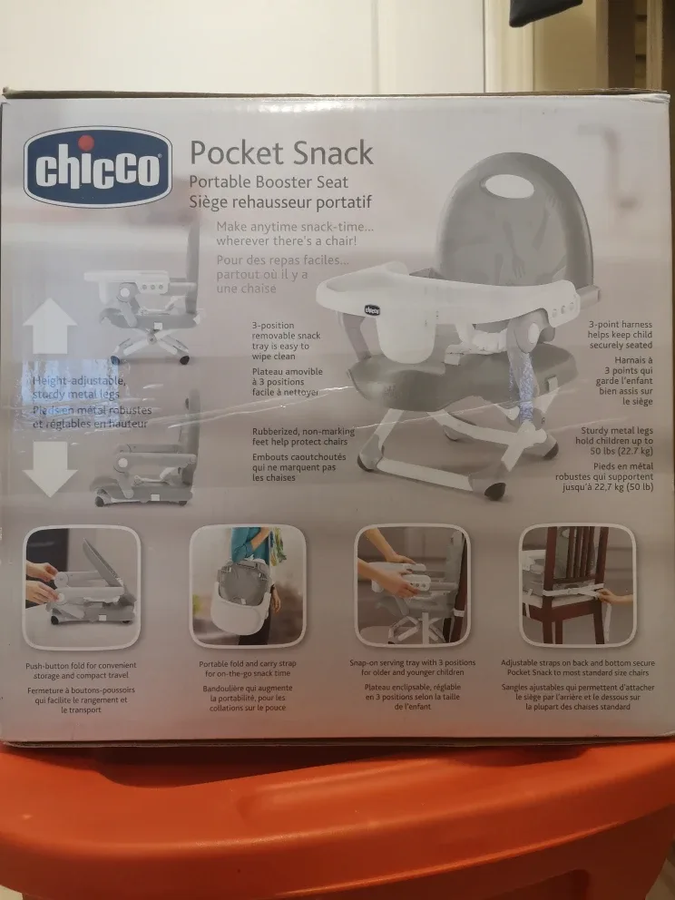 Chicco Pocket Snack Portable Booster Seat - Like New! image indicator(2)