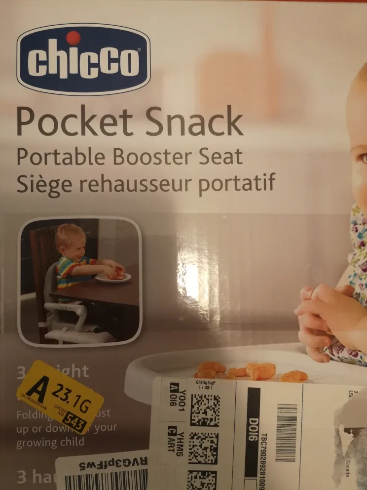 Chicco Pocket Snack Portable Booster Seat - Like New! image indicator(6)