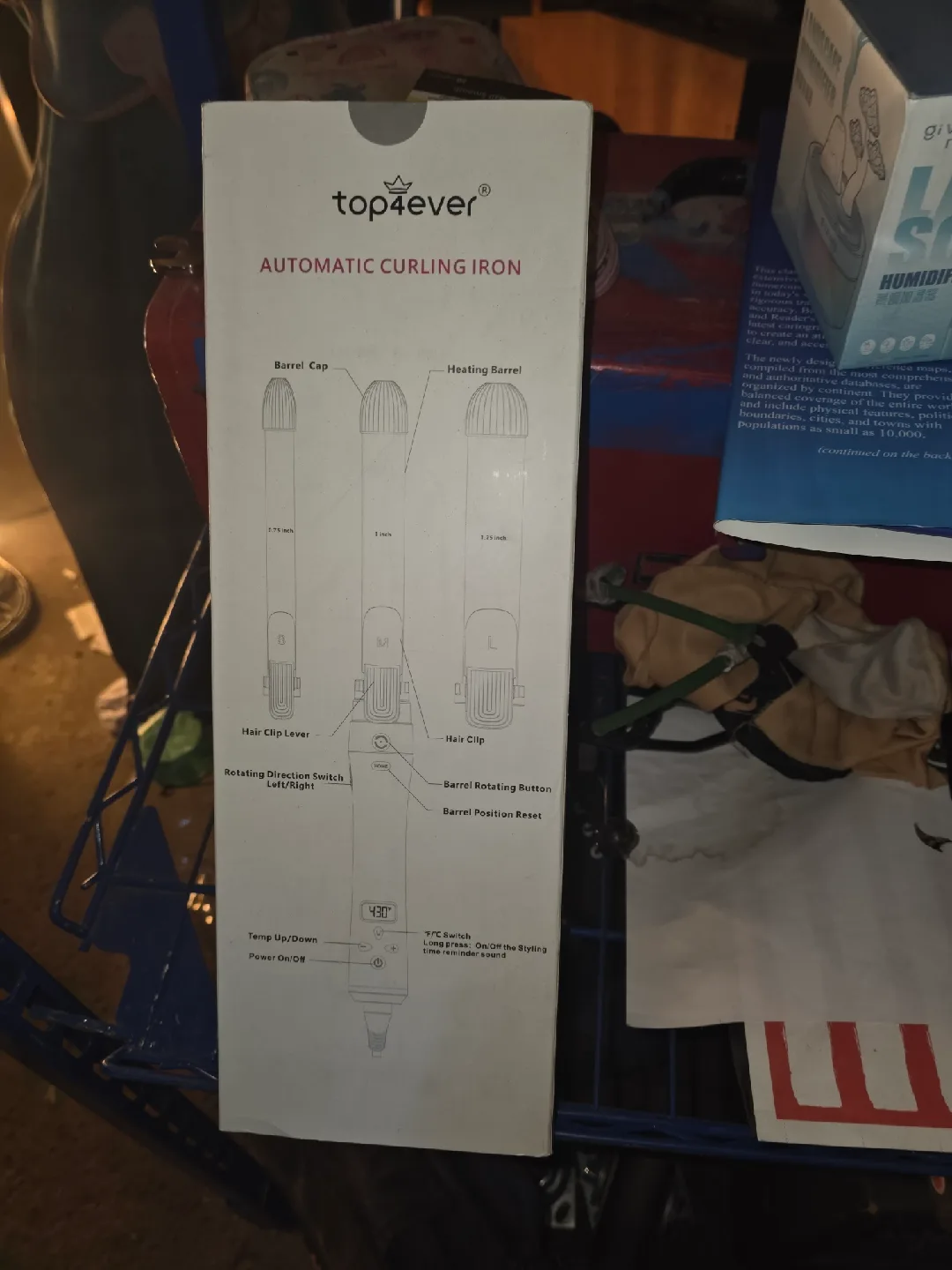 Top4ever Automatic Curling Iron - New in Box image indicator(3)