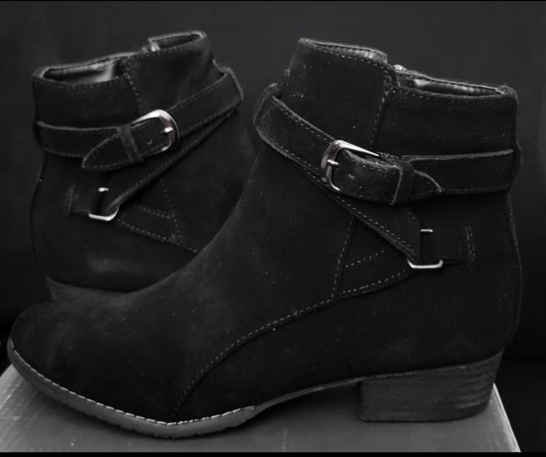 Aqua College Black Suede Ankle Boots - photo 2