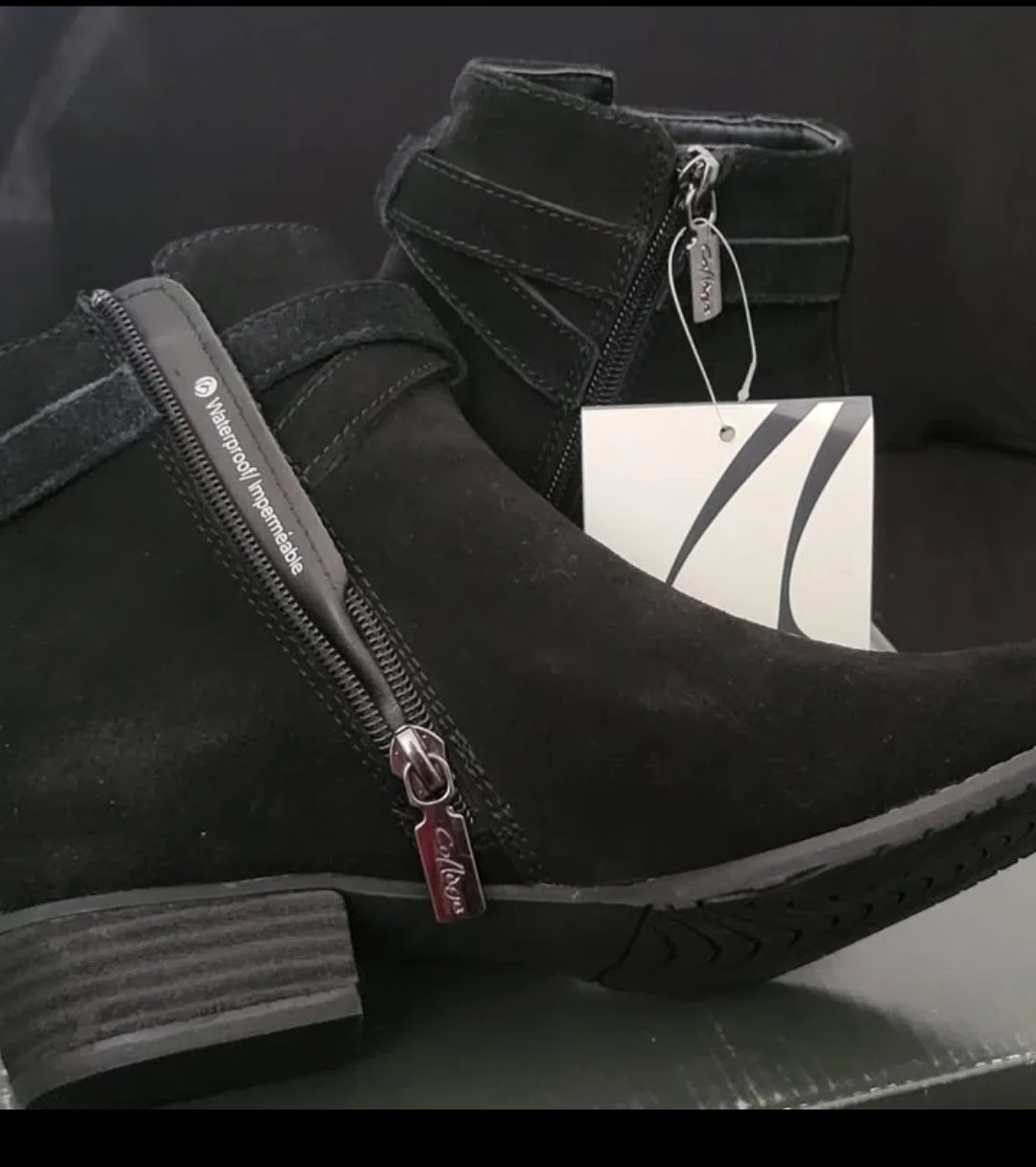 Aqua College Black Suede Ankle Boots image indicator(6)