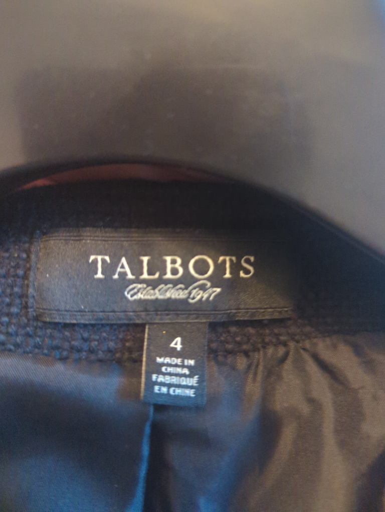Talbots Black Jacket - Size 4 - photo 3