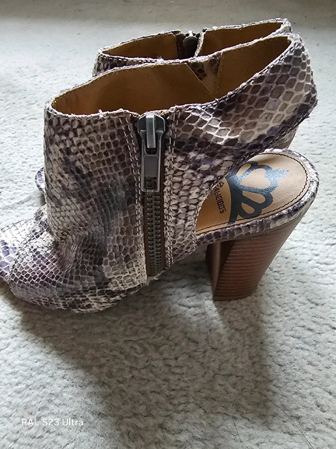 Fergalicious Snakeskin Print Heels image indicator(2)