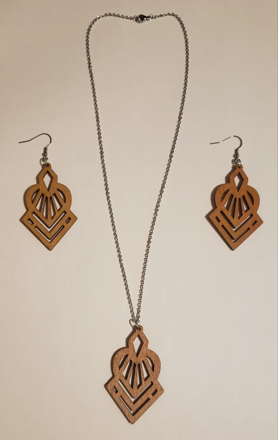 Bohemian Wooden Jewelry Set, New, Great Style!!!