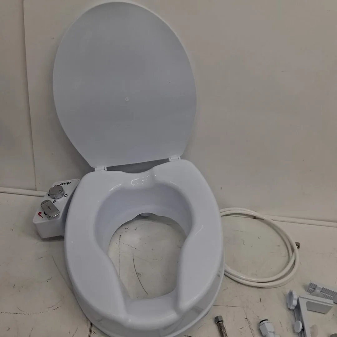 NEW- DRIVE PreserveTech Raised Toilet Seat with Bidet - 4" - image indicator(4)