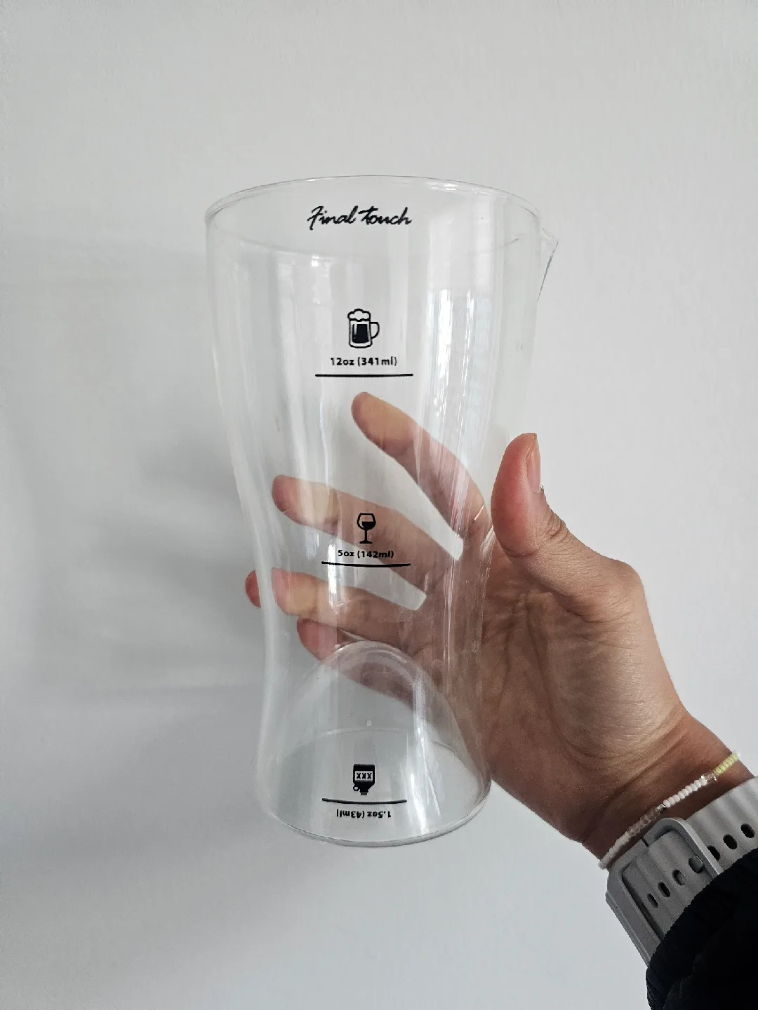 Final Touch Measuring Glass Pitcher 12oz thumbnail
