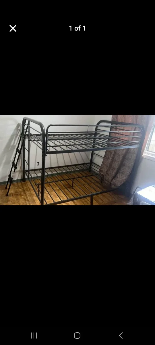 Metal Bunk Bed Grey Frame