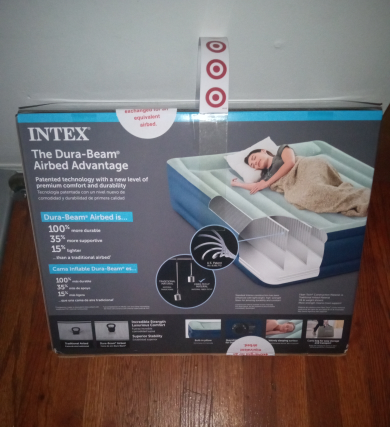 New"Intex Queen Mid-Rise Airbed - New in Box! - photo 2