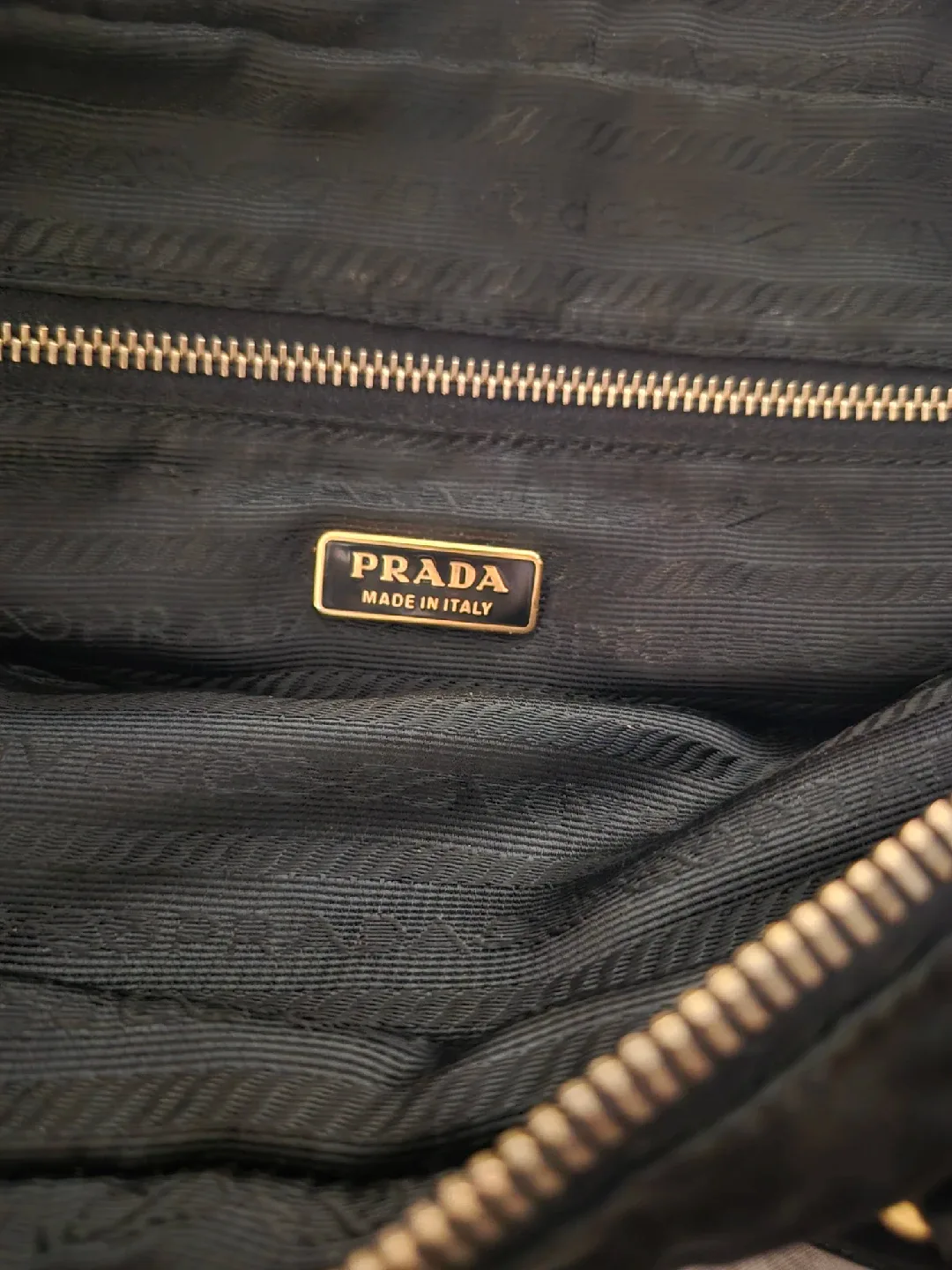 Authentic Prada Black Nylon Handbag image indicator(3)