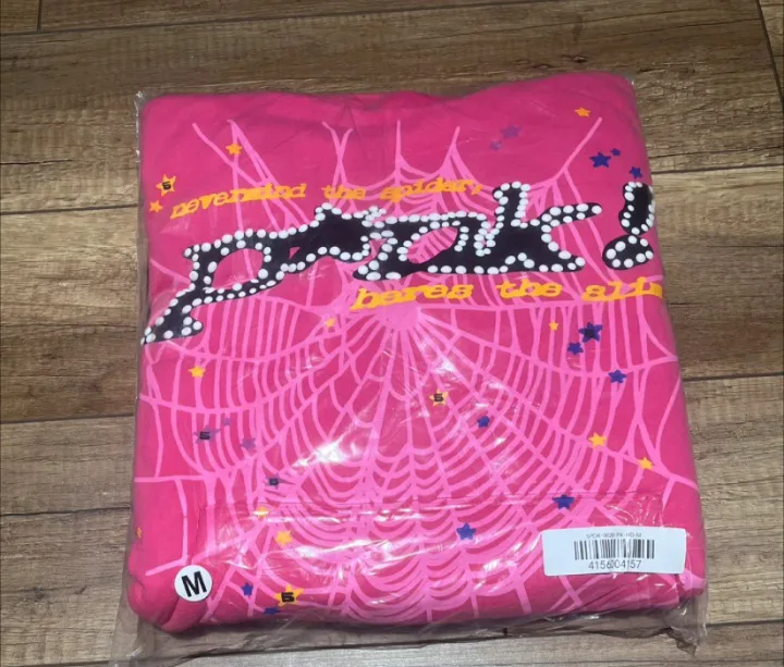 Pink Spider Web Hoodie Sweatpants Set - Size M image indicator(2)