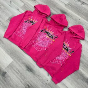 Pink Spider Web Hoodie Sweatpants Set - Size M image indicator(5)