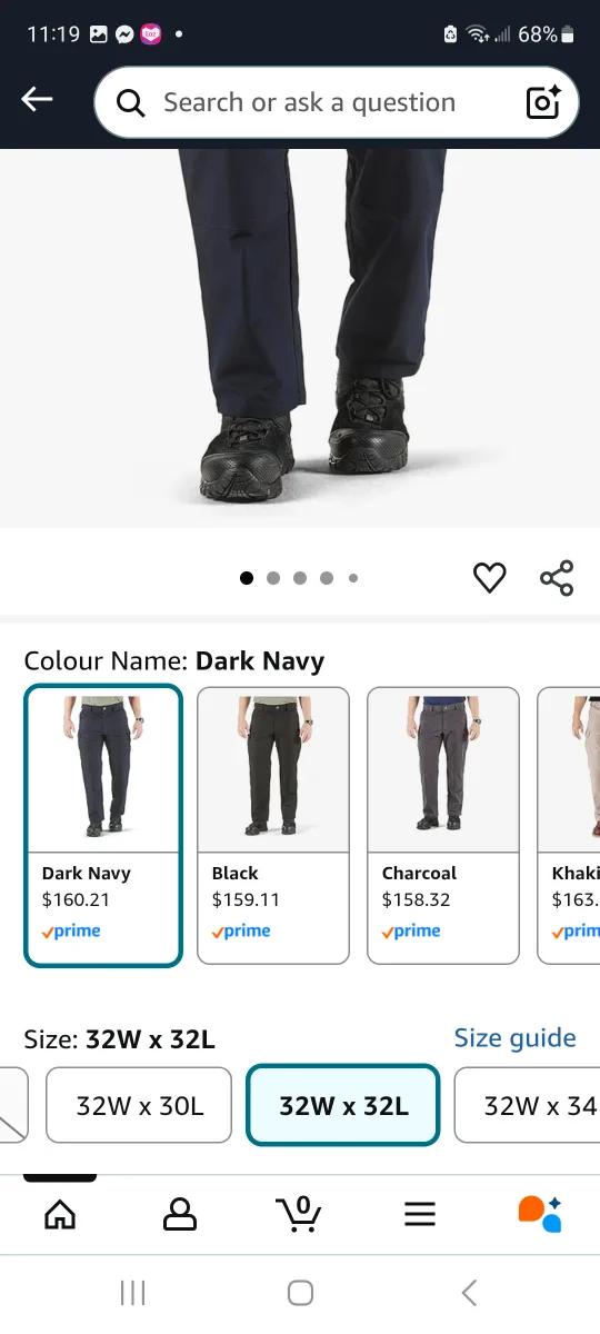 5.11 Tactical Stryke Pants, Dark Navy, 32W x 32L, New image indicator(2)