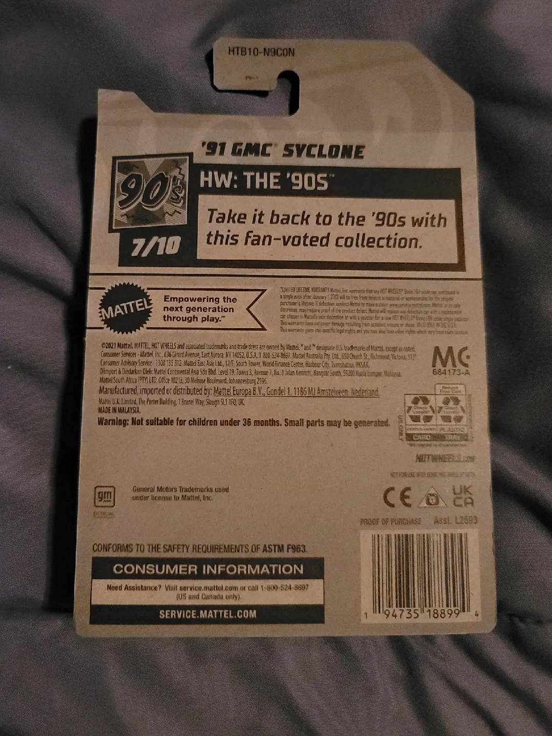 Hot Wheels '91 GMC Syclone image indicator(6)