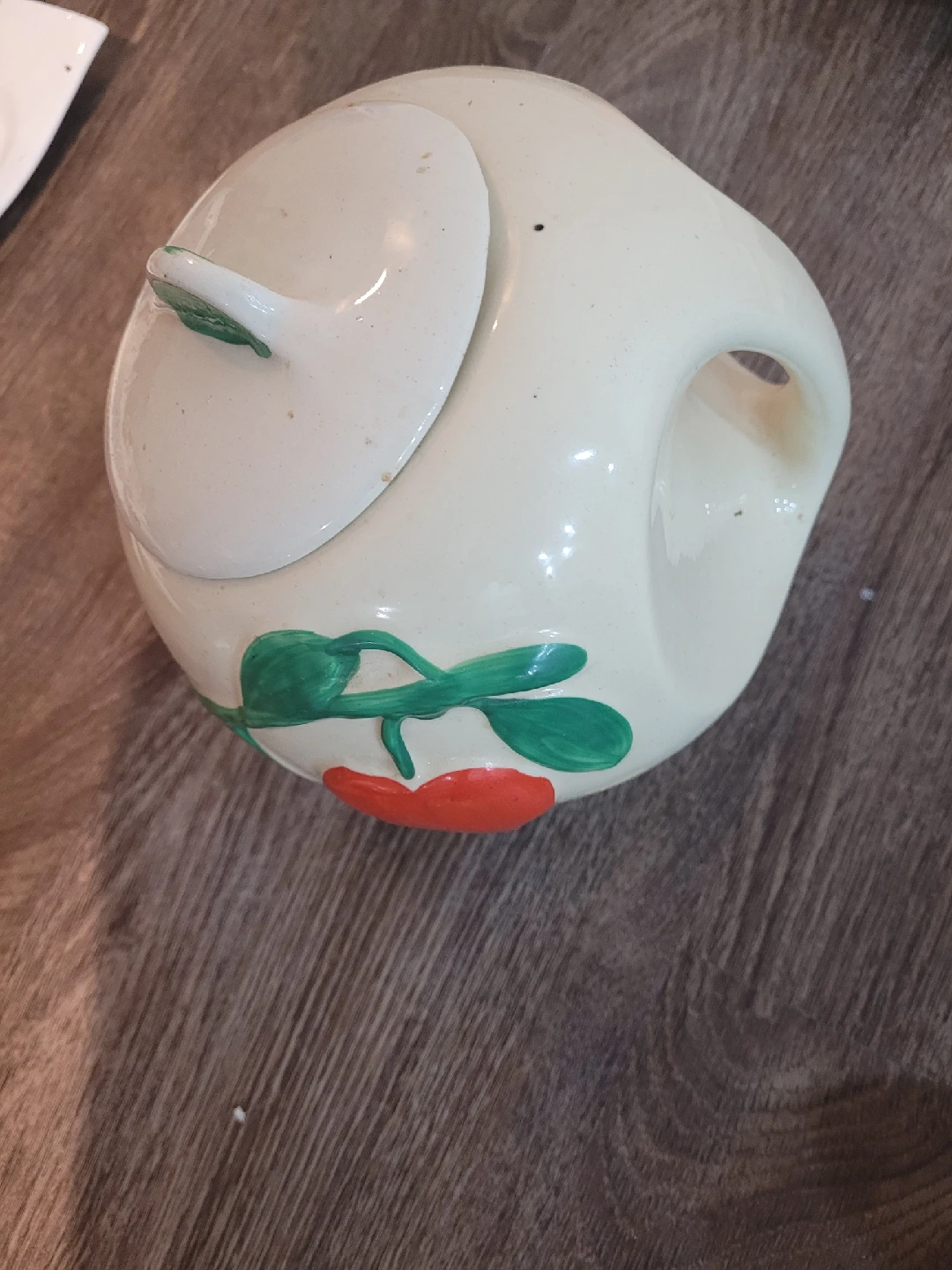 Vintage Cream Sugar Bowl with Lid