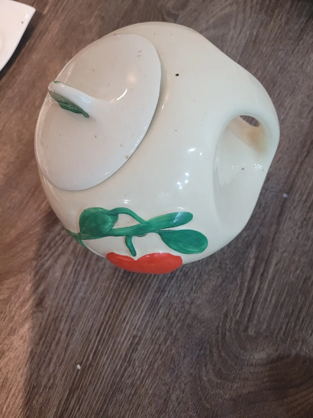 Vintage Cream Sugar Bowl with Lid thumbnail