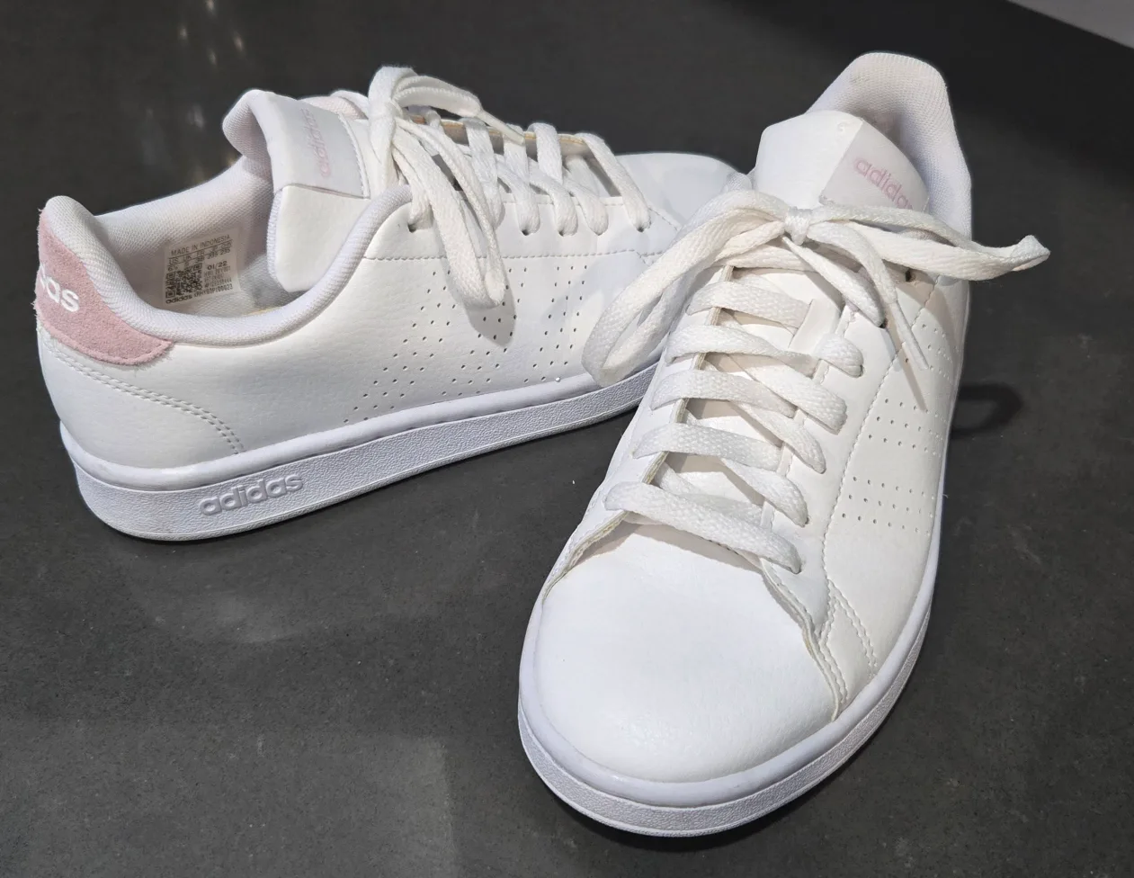 Adidas Advantage White/Pink Women's Sneakers image indicator(2)