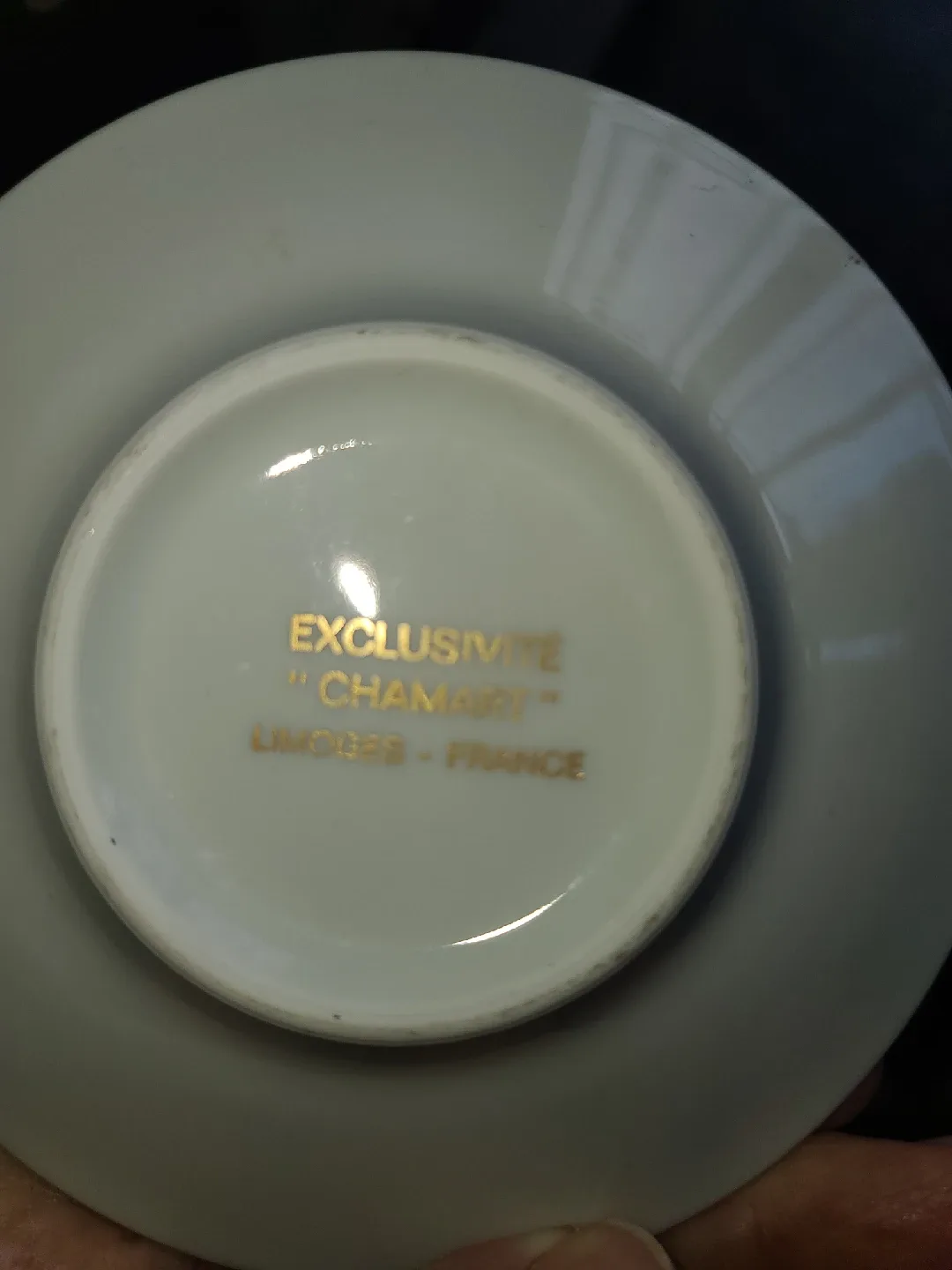 Exclusivite Chamart Limoges France Cup and Saucer image indicator(3)