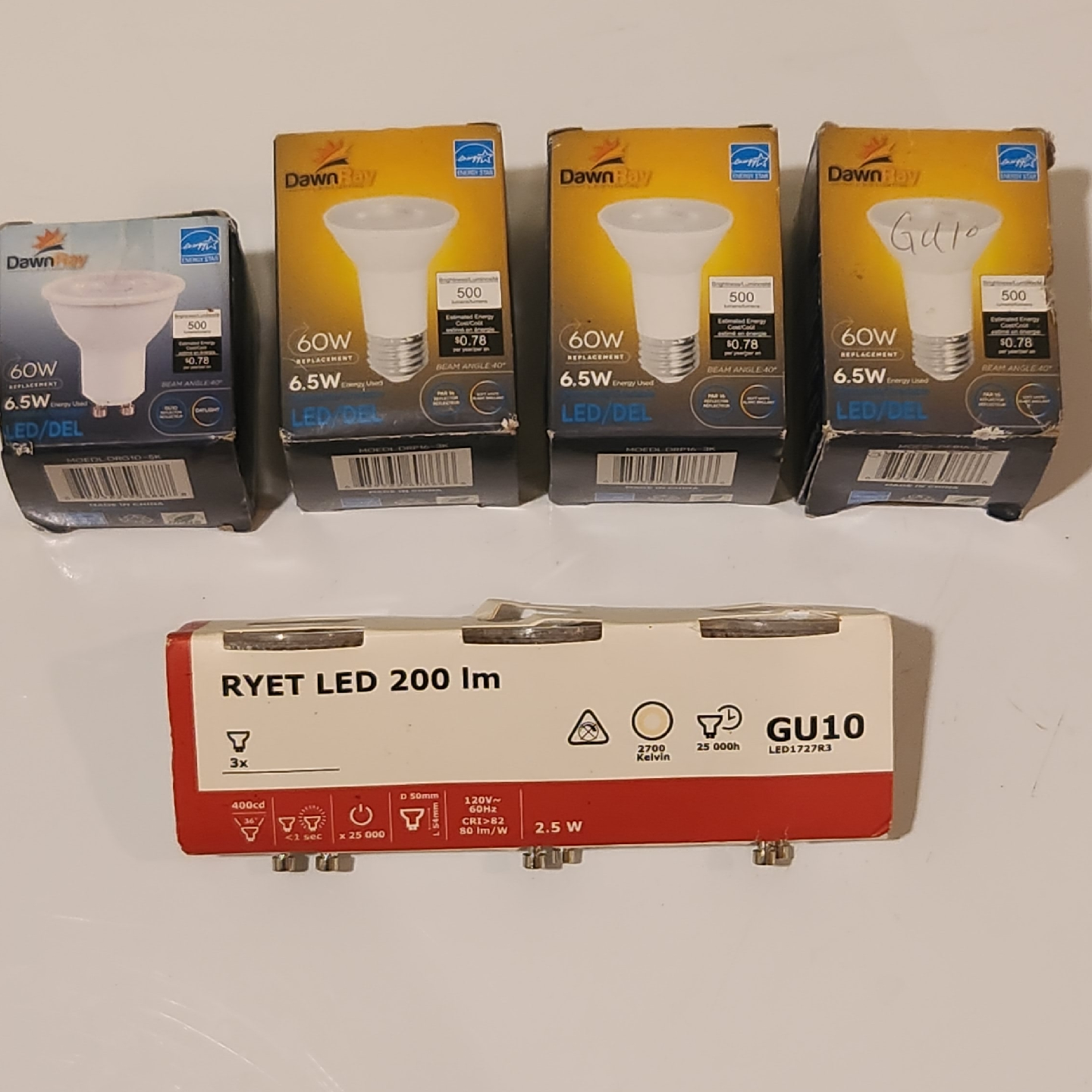 Dawn Bay & Ryet LED Light Bulbs - New