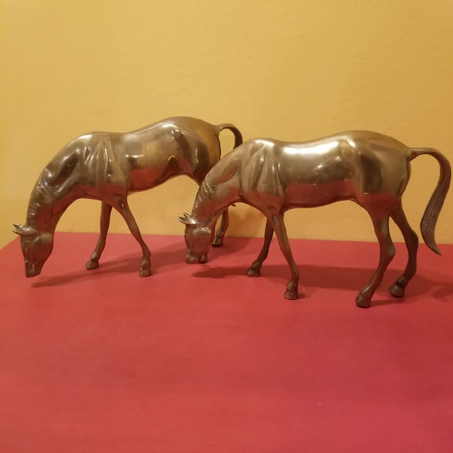 Vintage Brass Horse Figurines - image indicator(3)