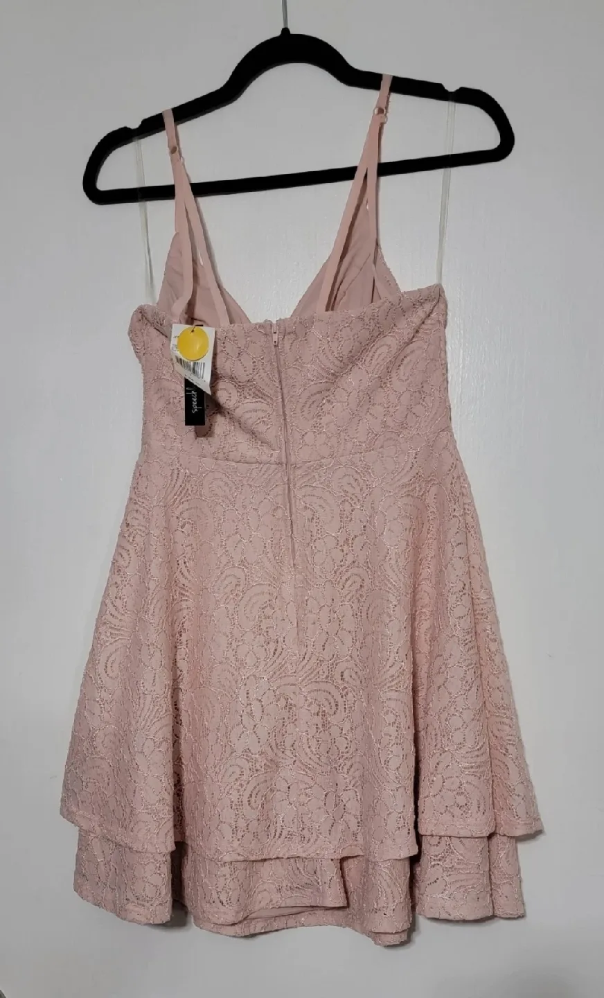 Lulus Pink Lace Dress - Size 7 - New with Tags! image indicator(2)