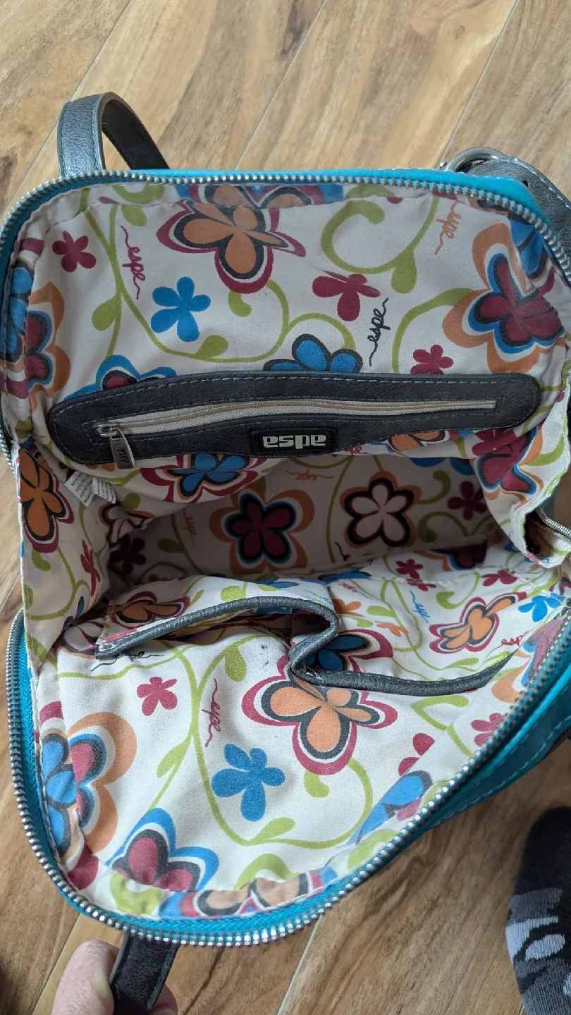 Espe Handbag - Grey & Turquoise image indicator(3)