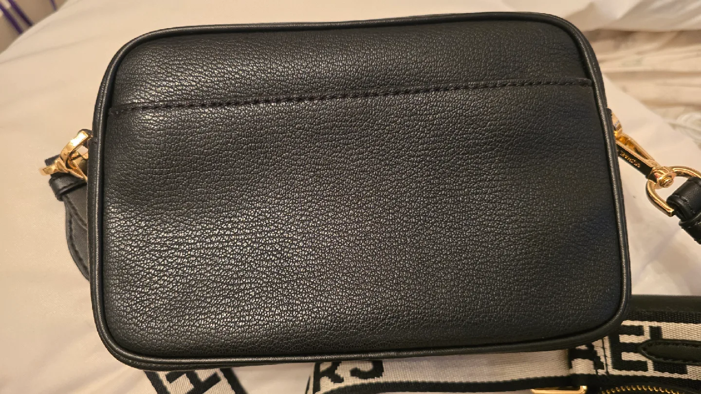 NWT Michael Kors Black Leather Crossbody Bag with Accessories image indicator(6)