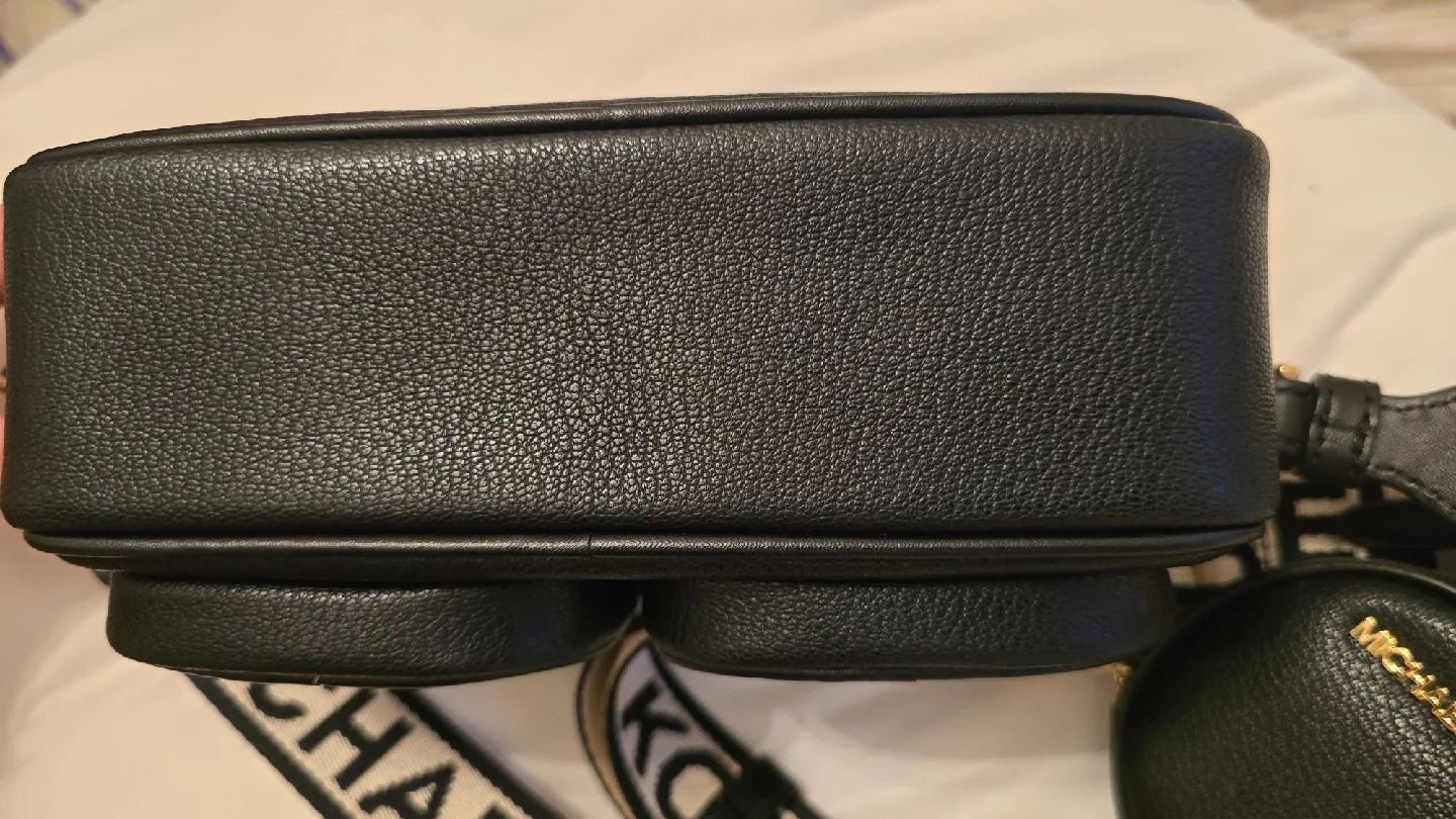 NWT Michael Kors Black Leather Crossbody Bag with Accessories image indicator(7)