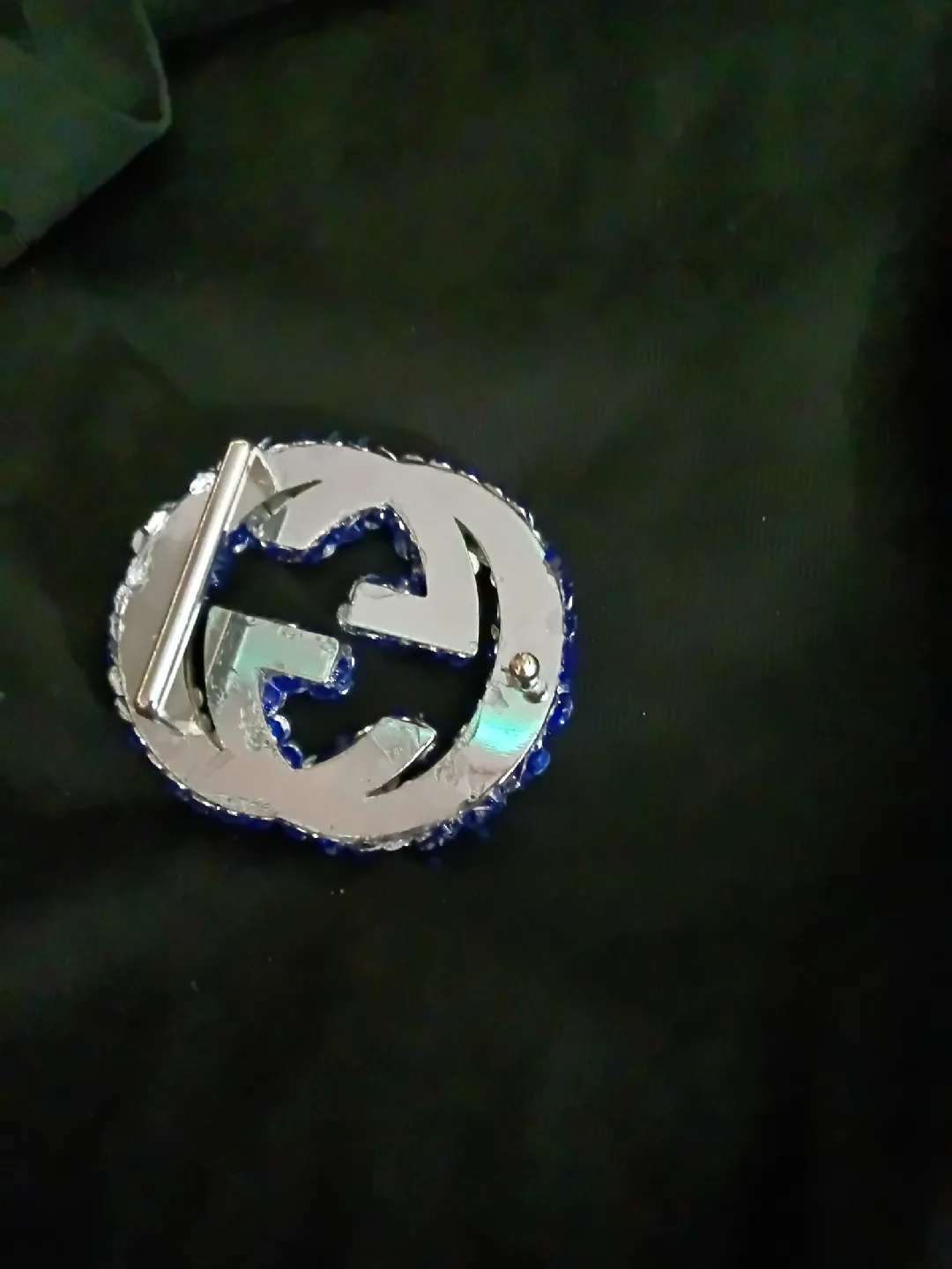 Gucci Blue Rhinestone Belt Buckle image indicator(3)