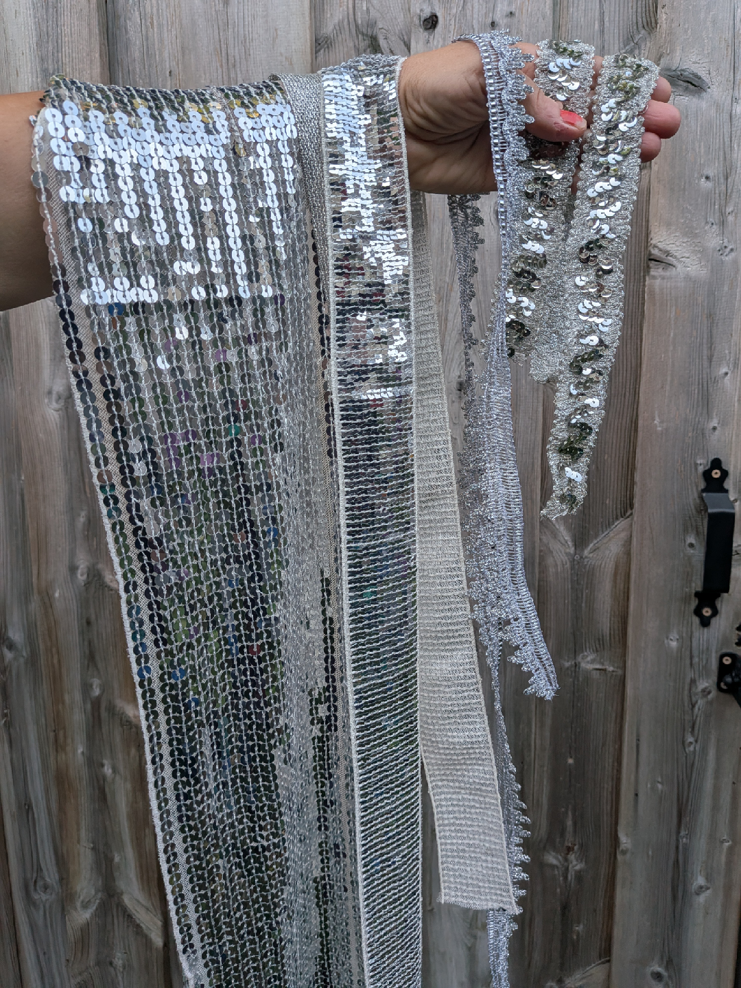 Silver Sequin Trim & Appliqués - photo 3
