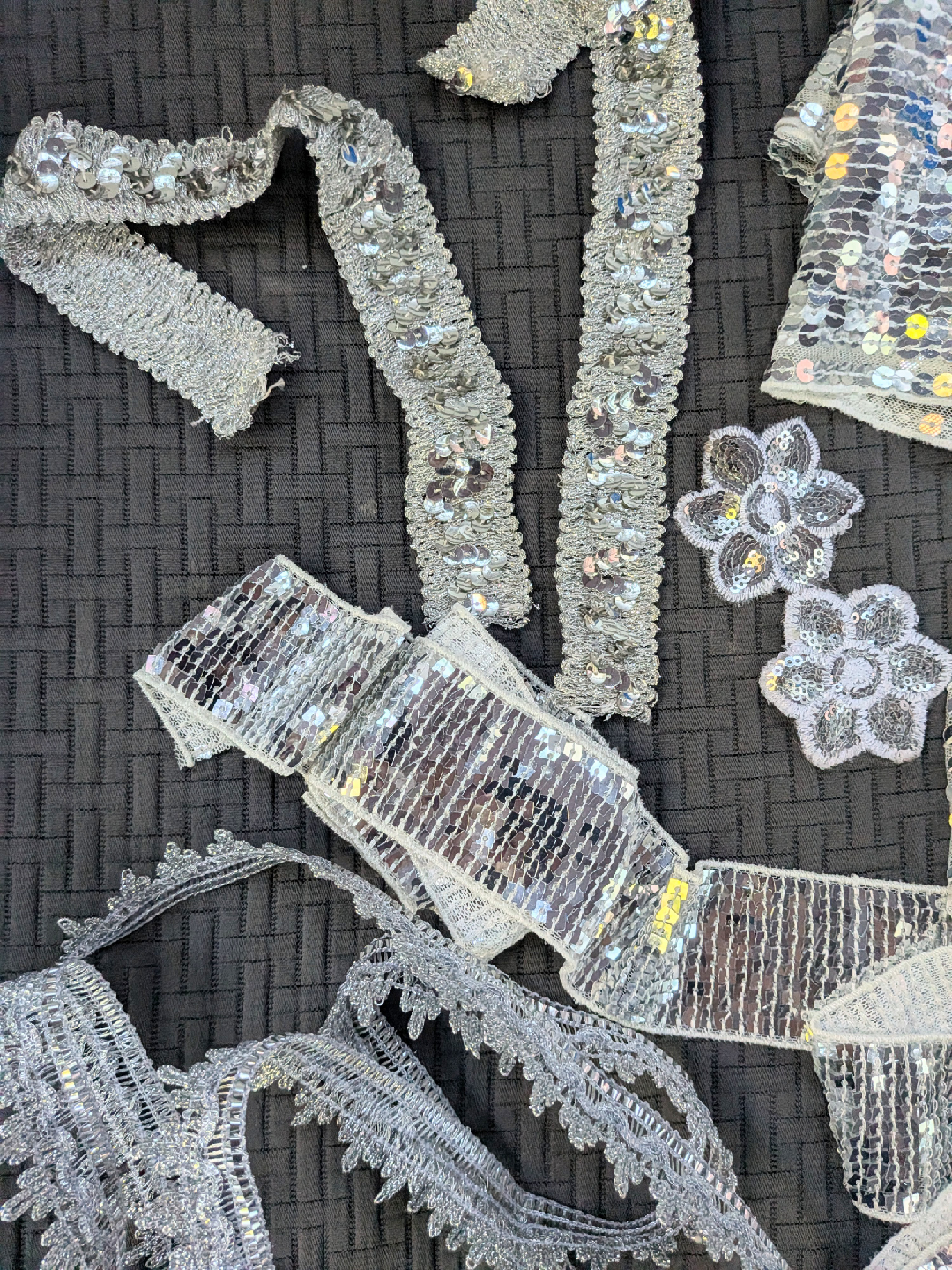 Silver Sequin Trim & Appliqués - photo 4