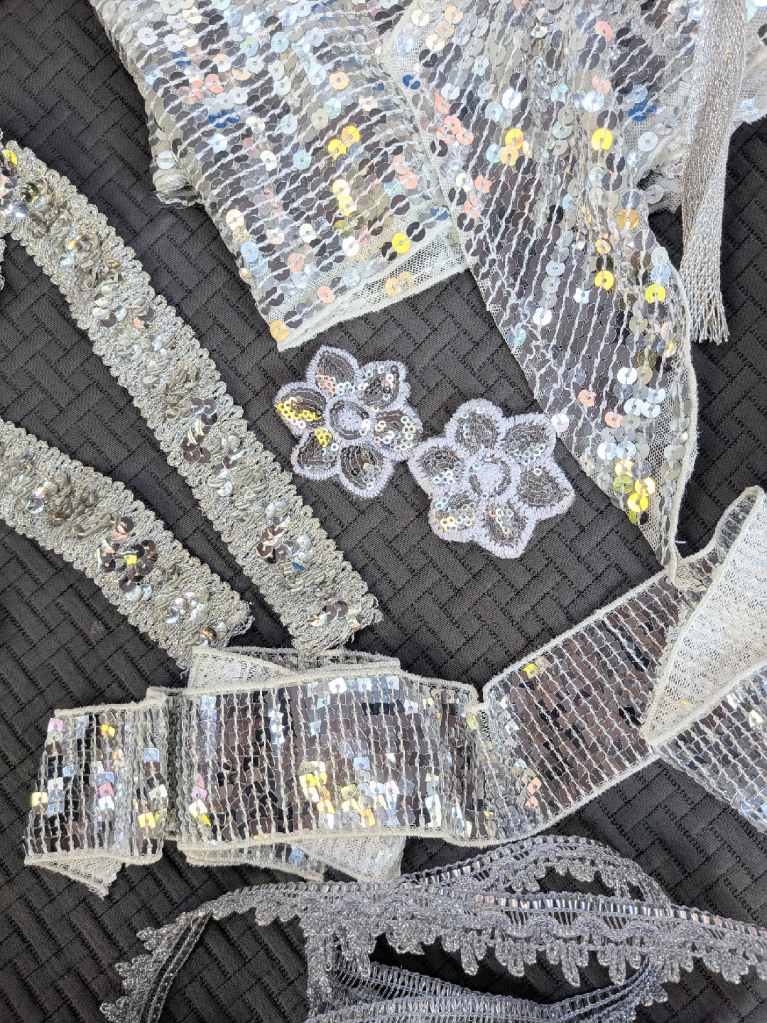 Silver Sequin Trim & Appliqués - photo 5