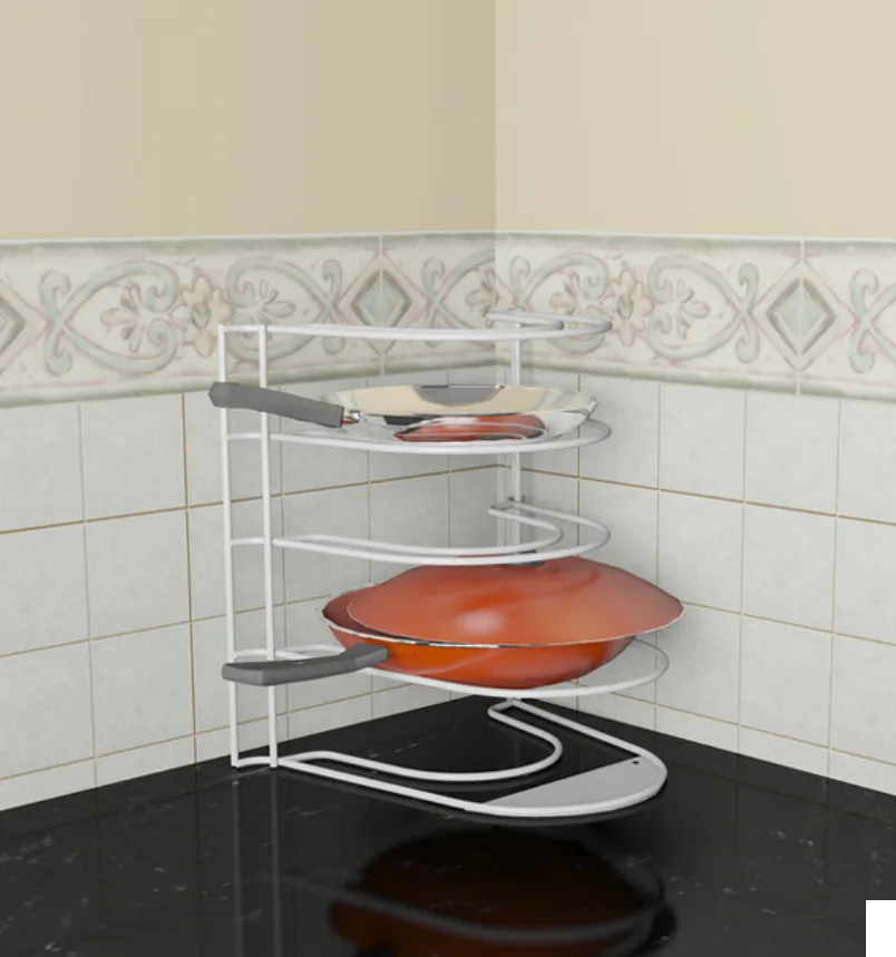 White Metal Kitchen Rack image indicator(6)