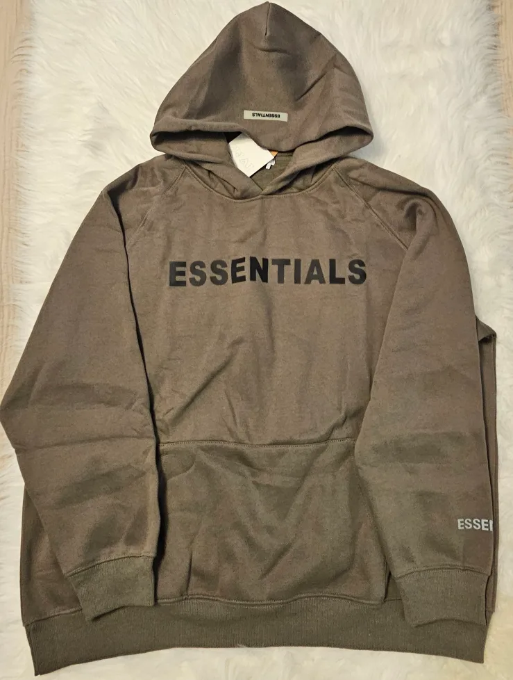 BNWT Essentials Hoodie Beige & Army Green XL image indicator(2)