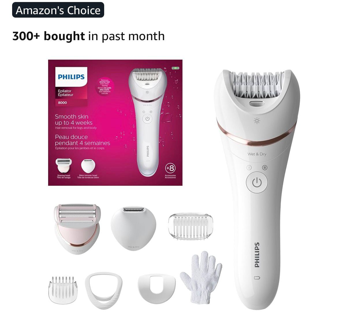 Philips Epilator 8000 Series - Like New!