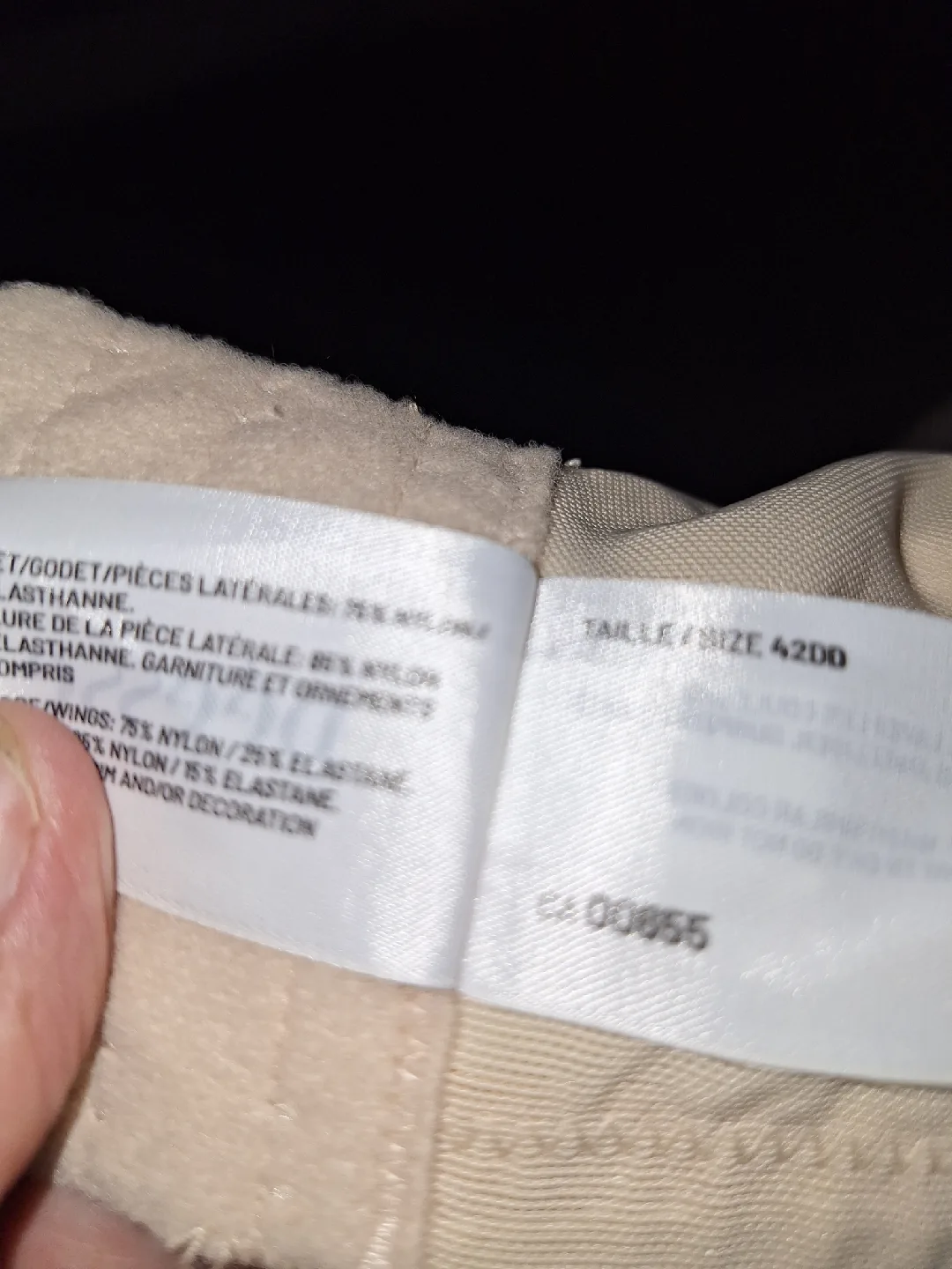 Déesse 42DD Bra - Beige with Polka Dots image indicator(2)