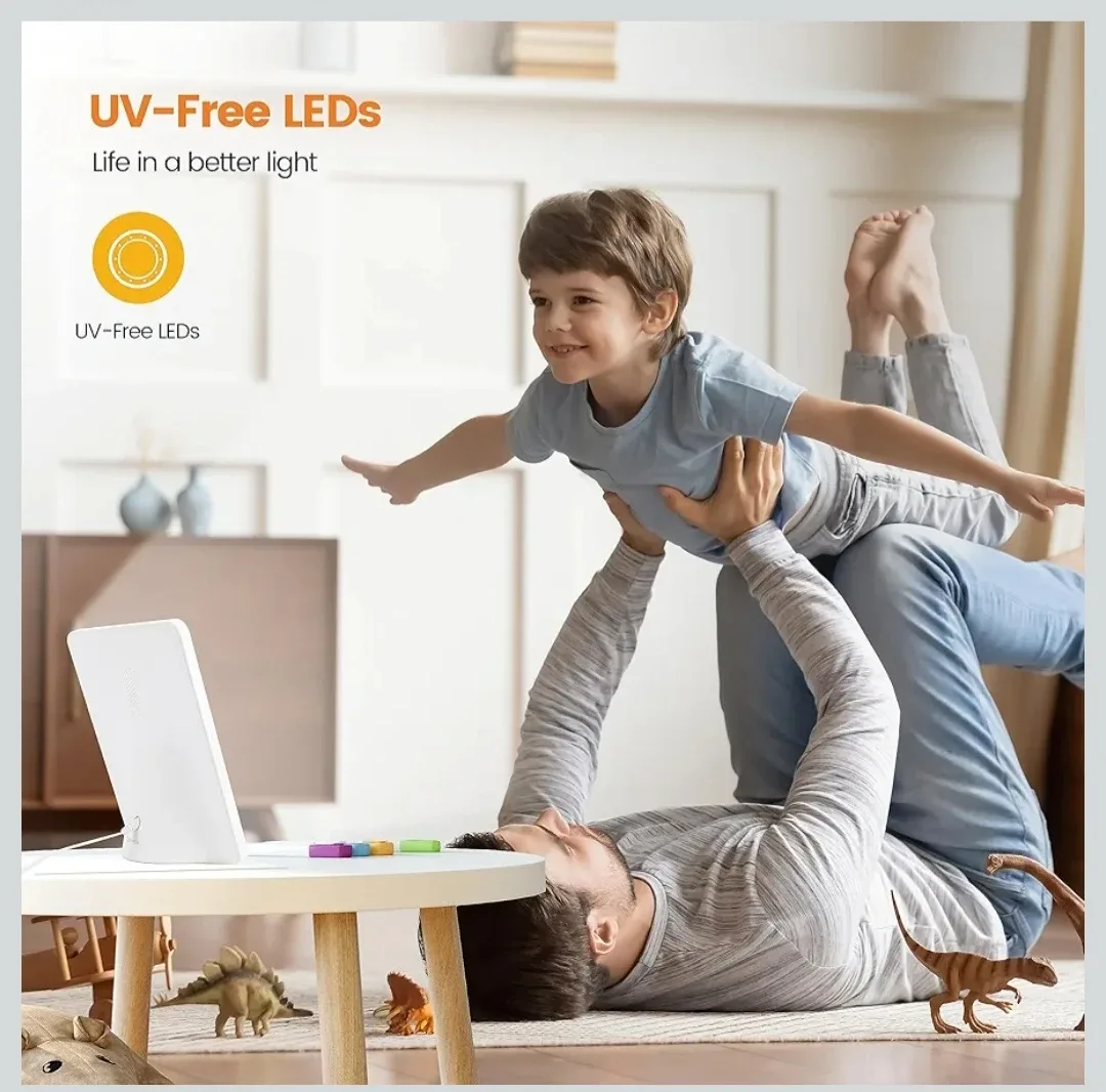 LASTAR Sun Lamp, UV Free 10000 Lux Sunlight Lamp with ... image indicator(4)