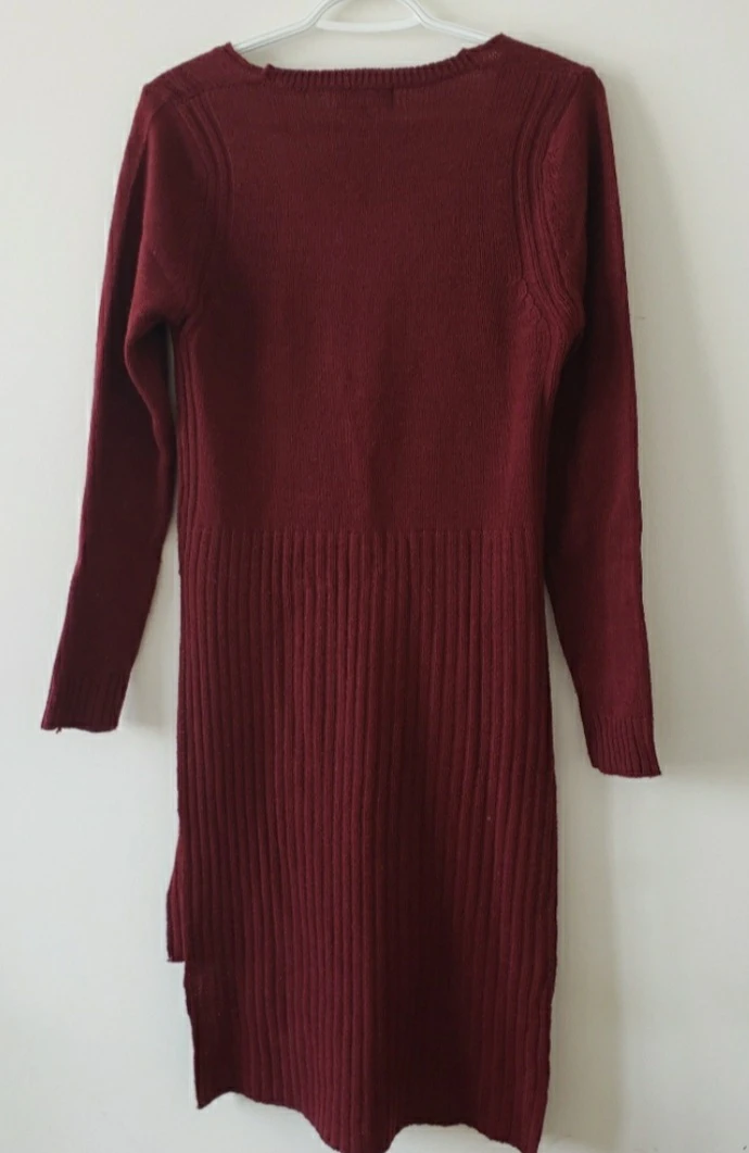 Red Sweater Dress - Size Large - photo 3