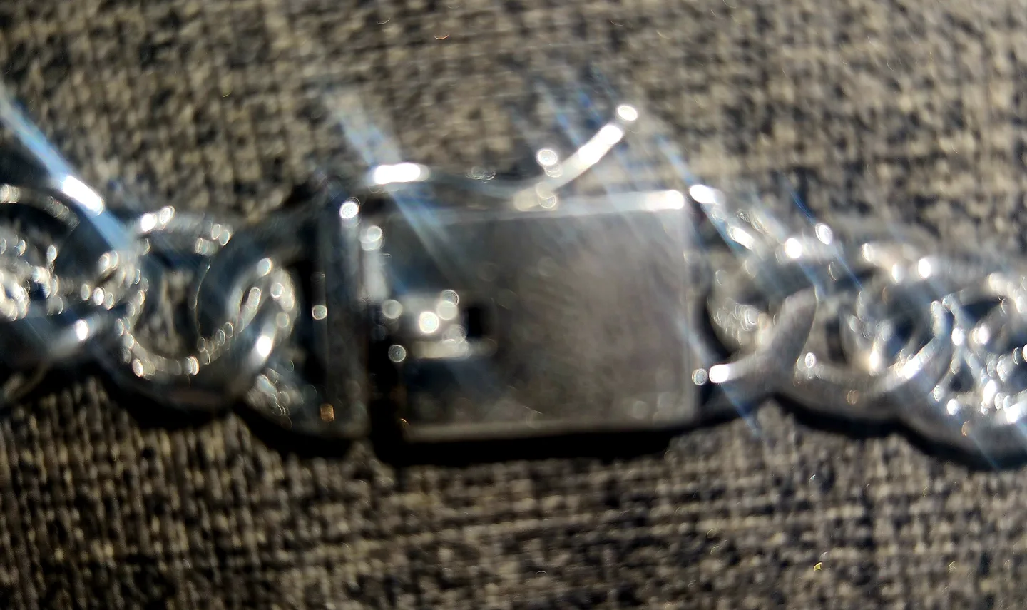 Curb Chain Necklace Not Real Silver image indicator(2)