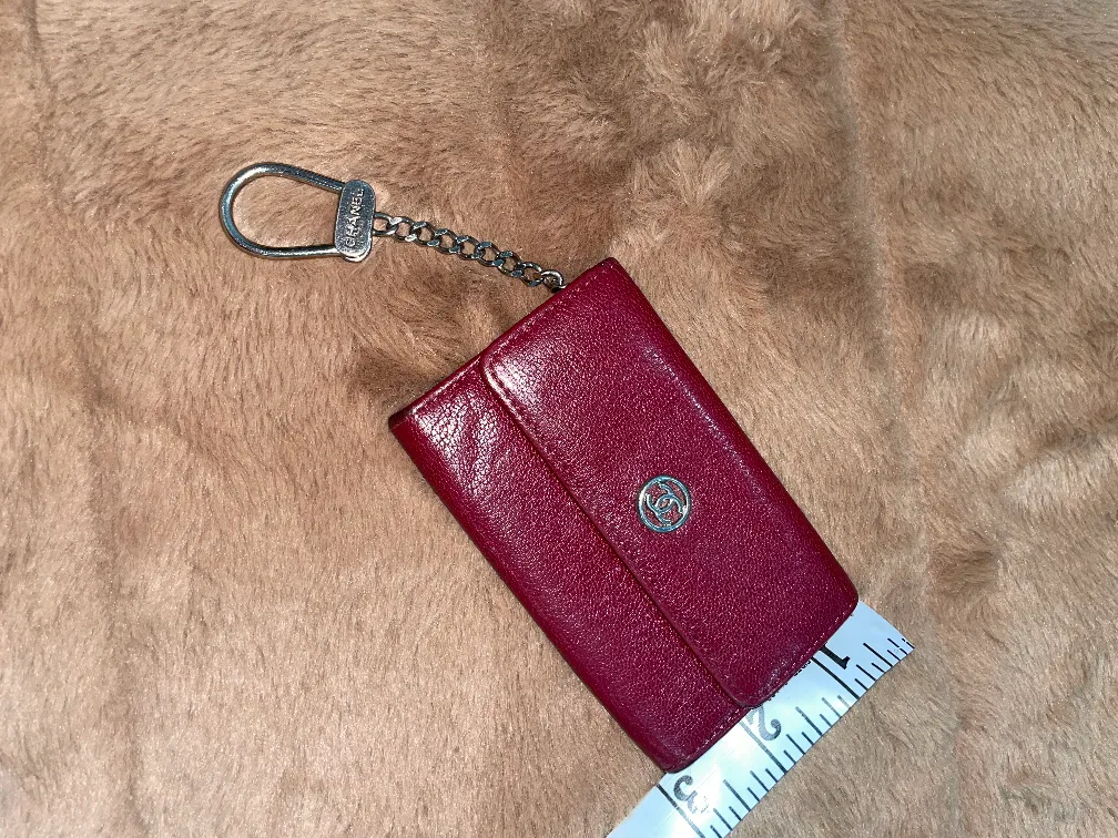 Chanel Burgundy Key Holder image indicator(4)
