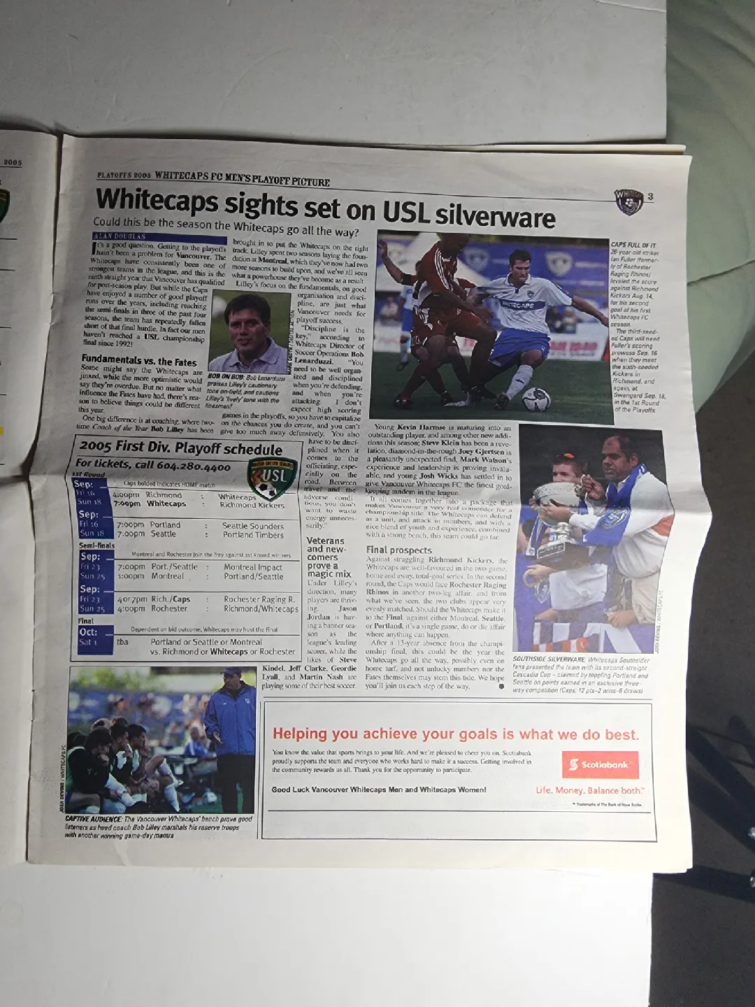 Whitecaps FC Playoffs 2005 Official Program image indicator(6)