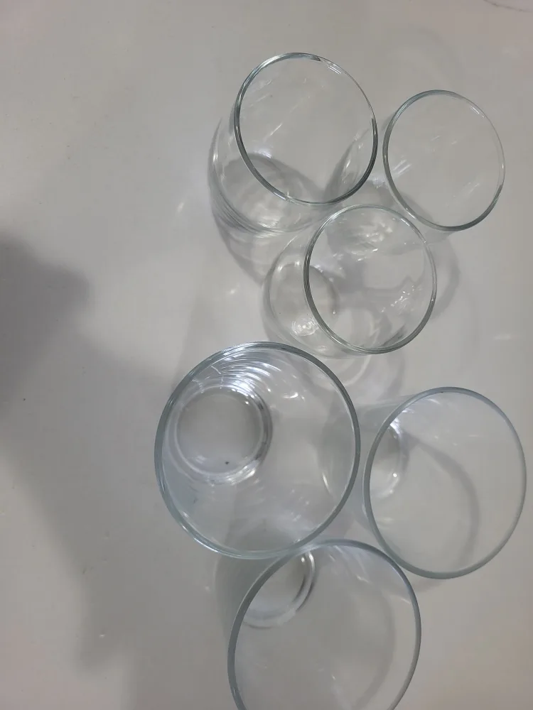🥕Set of 6 Clear Drinking Glasses image indicator(3)