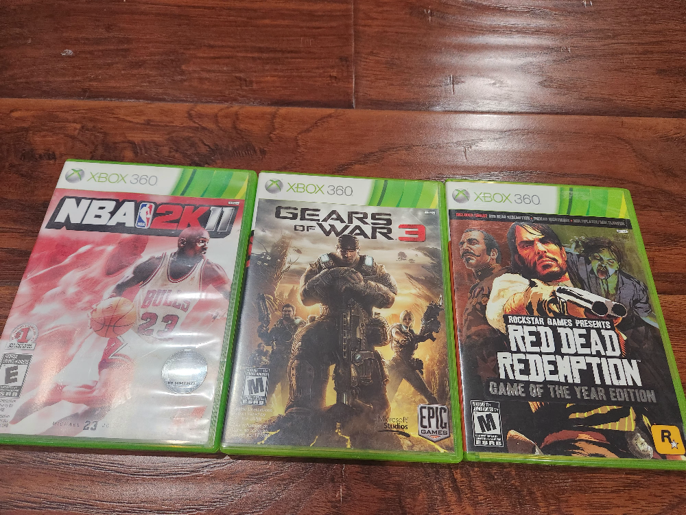 Xbox 360 Games: Red Dead Redemption, NBA 2K11, Gears of War 3