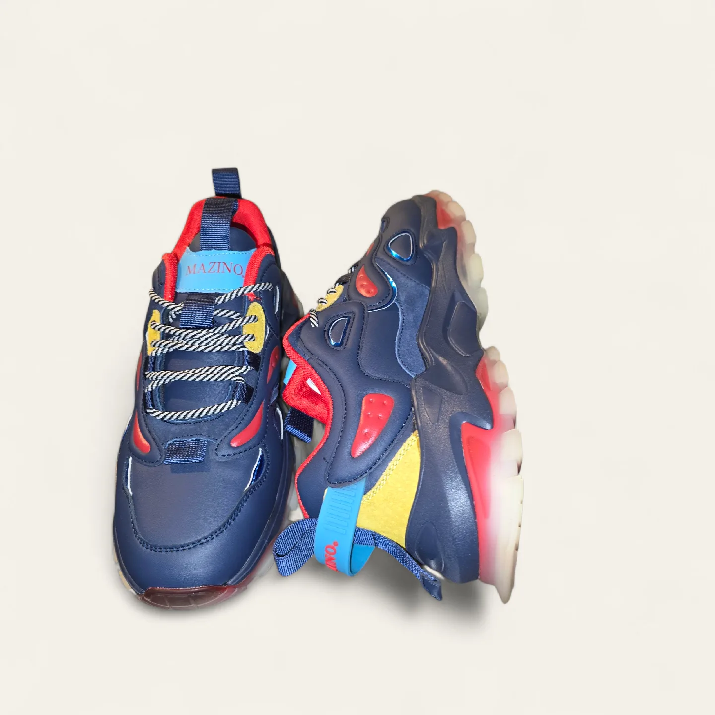 Mazino Augen-162 Navy/Multi Sneakers - Size 10 image indicator(7)