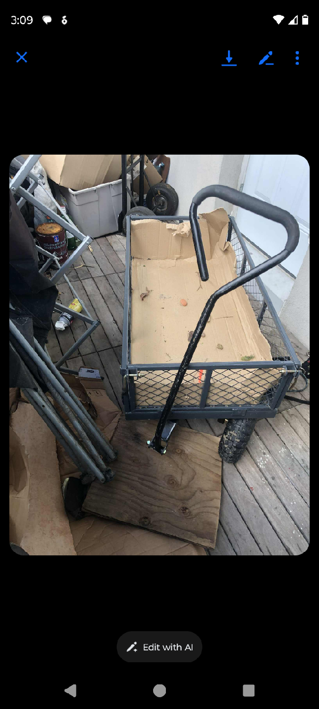 Yardworks Steel Tray Garden/Yard Cart