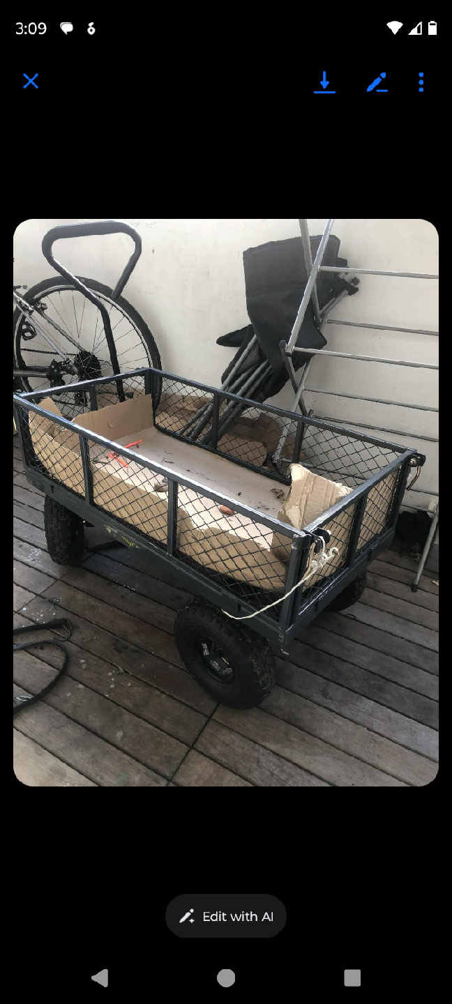 Yardworks Steel Tray Garden/Yard Cart - photo 2