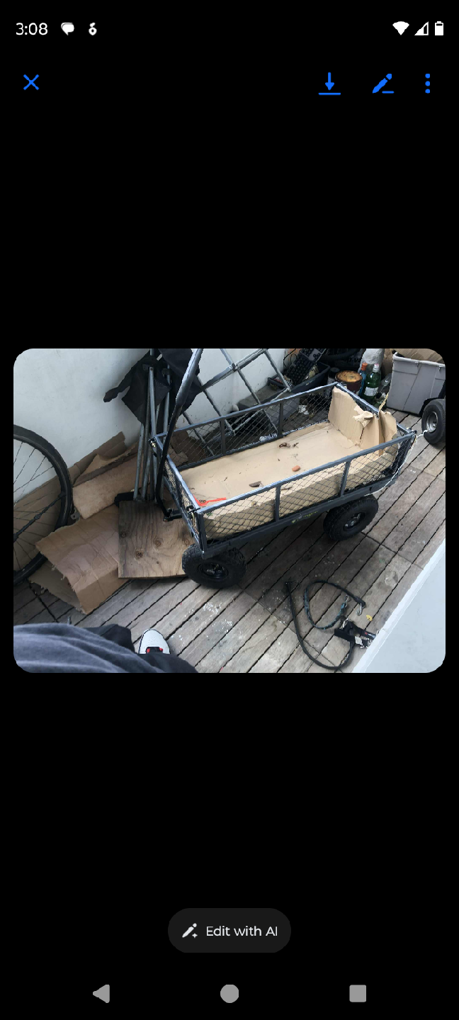 Yardworks Steel Tray Garden/Yard Cart - photo 3