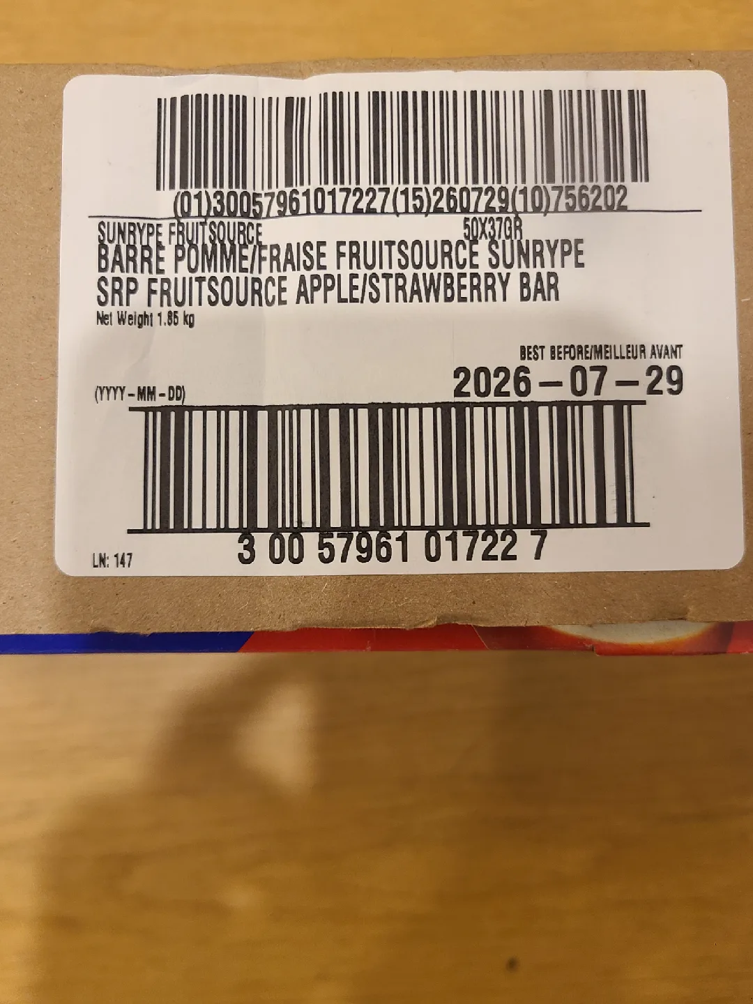 47 Sunrype FruitSource Apple Strawberry Bars image indicator(2)